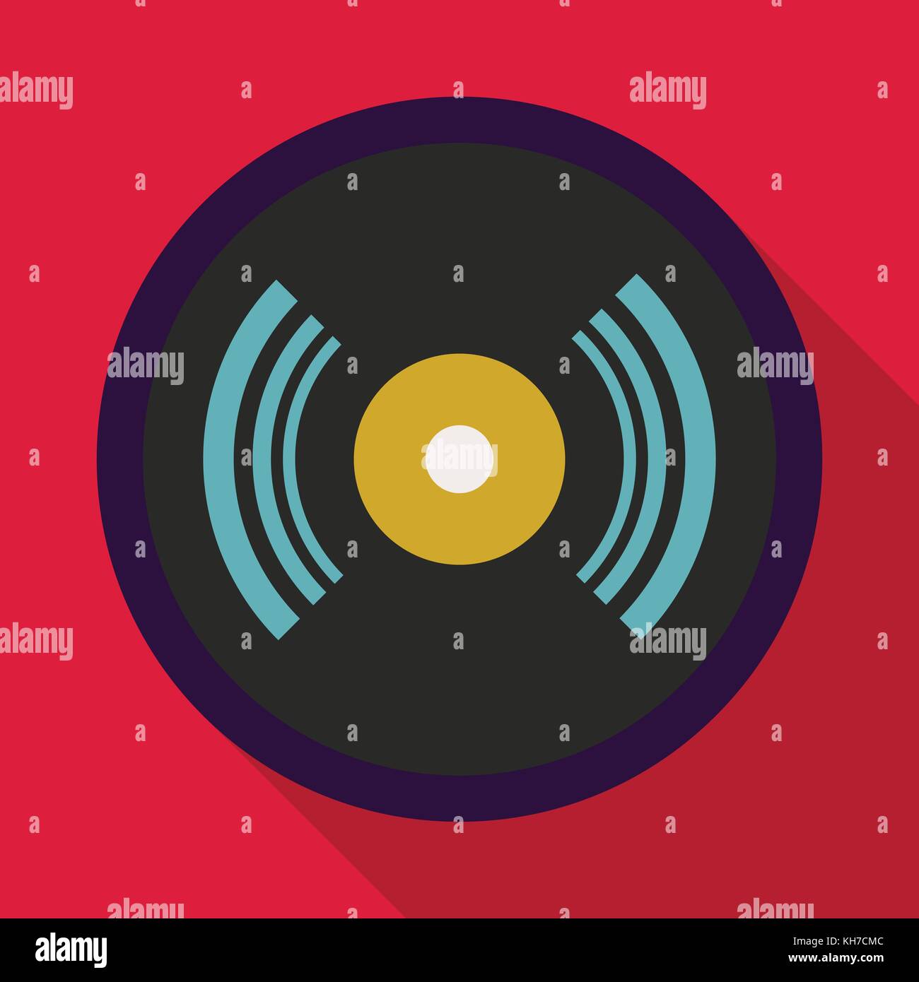 CD icon, flat style Stock Vector Image & Art - Alamy