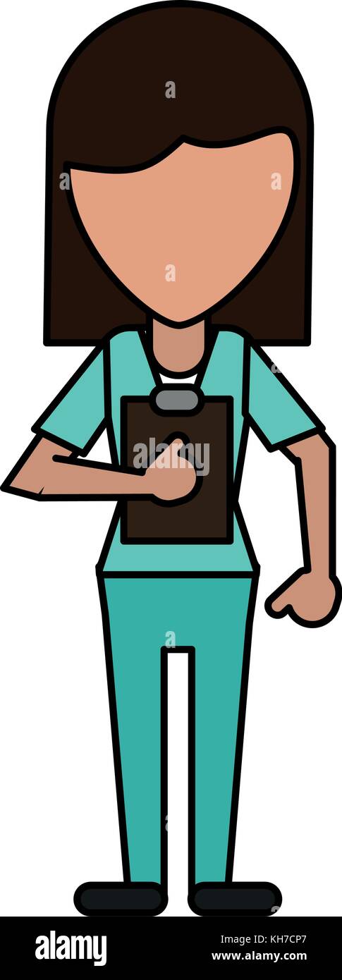 Woman doctor faceless avatar Stock Vector Image & Art - Alamy