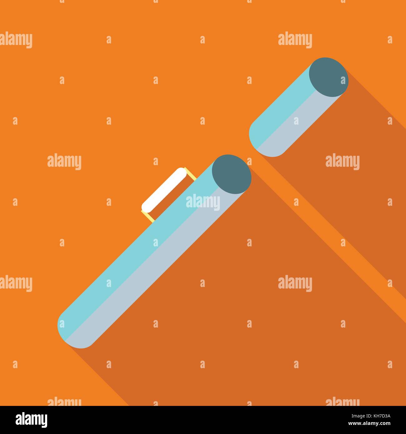Tube icon, flat style Stock Vector Image & Art - Alamy