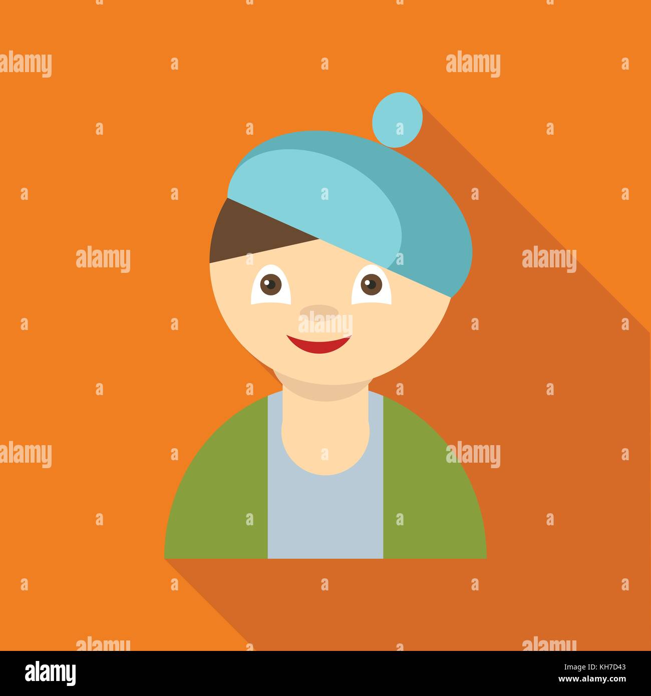 Artist icon, flat style Stock Vector Image & Art - Alamy