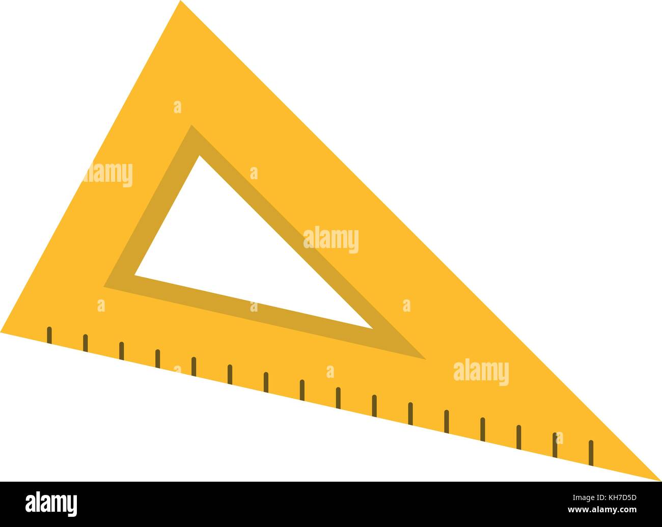 School triangle ruler Stock Vector Image & Art - Alamy