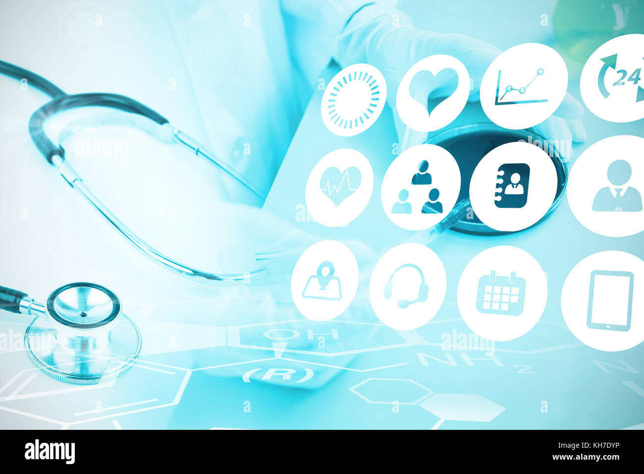 Medical equipment icons set hi-res stock photography and images - Alamy