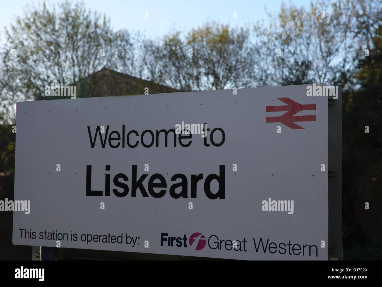 Liskeard Train station in Liskeard Cornwall Stock Photo Alamy