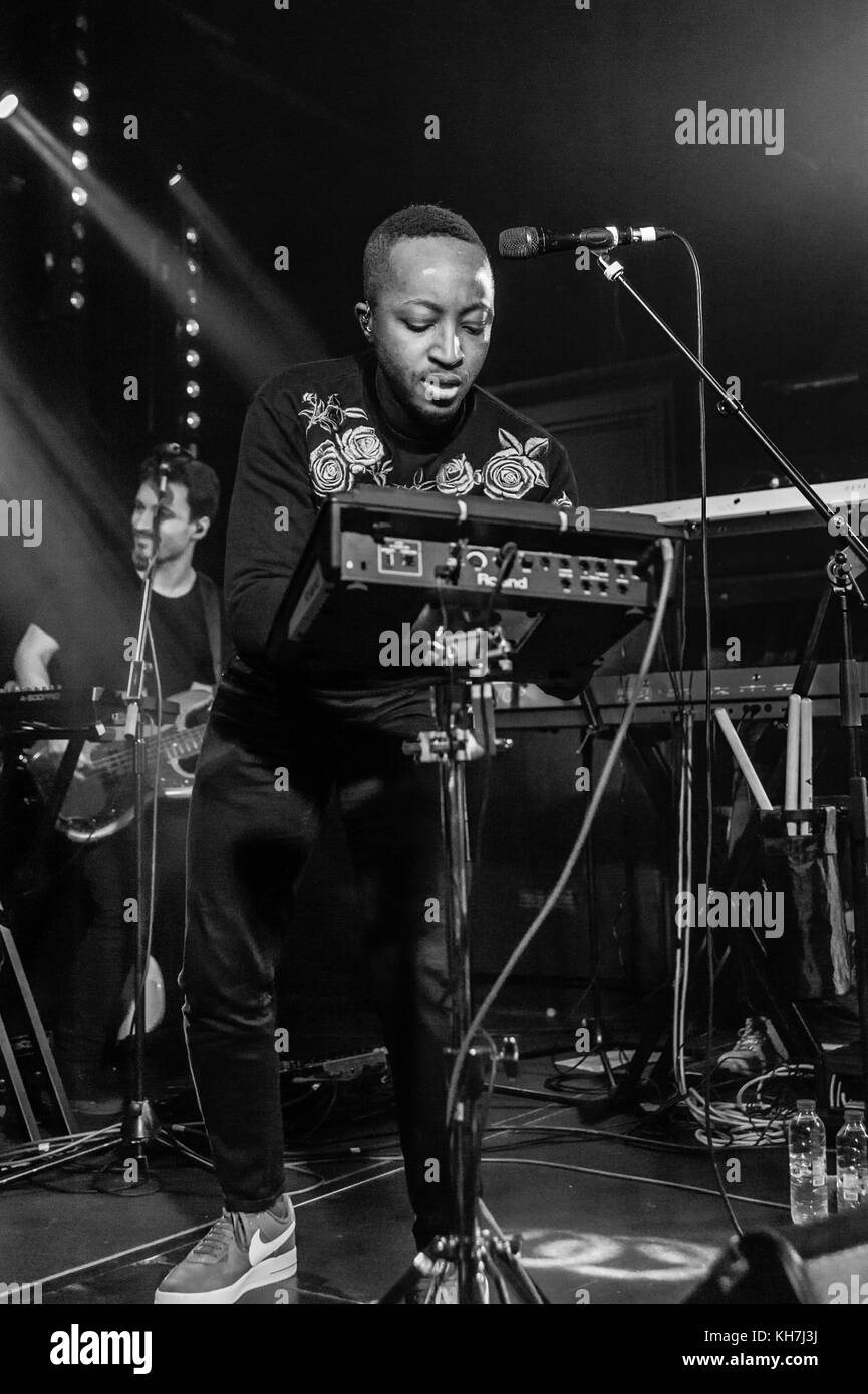 Birmingham, UK. 13th November, 2017. Rationale play a rescheduled date at Birmingham Hare & Hounds. © Ken Harrison/Alamy Live News Stock Photo
