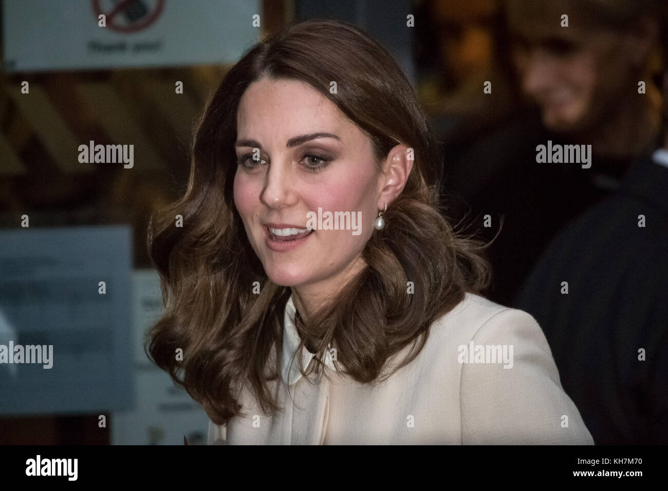 London, UK. 14th Nov, 2017. The Duchess of Cambridge leaves Hornsey Road Children's Centre in north London after viewing the family and parental support services which are delivered to the Centre, including those offered by the charity Family Action, of which The Queen is Patron. Credit: Guy Corbishley/Alamy Live News Stock Photo