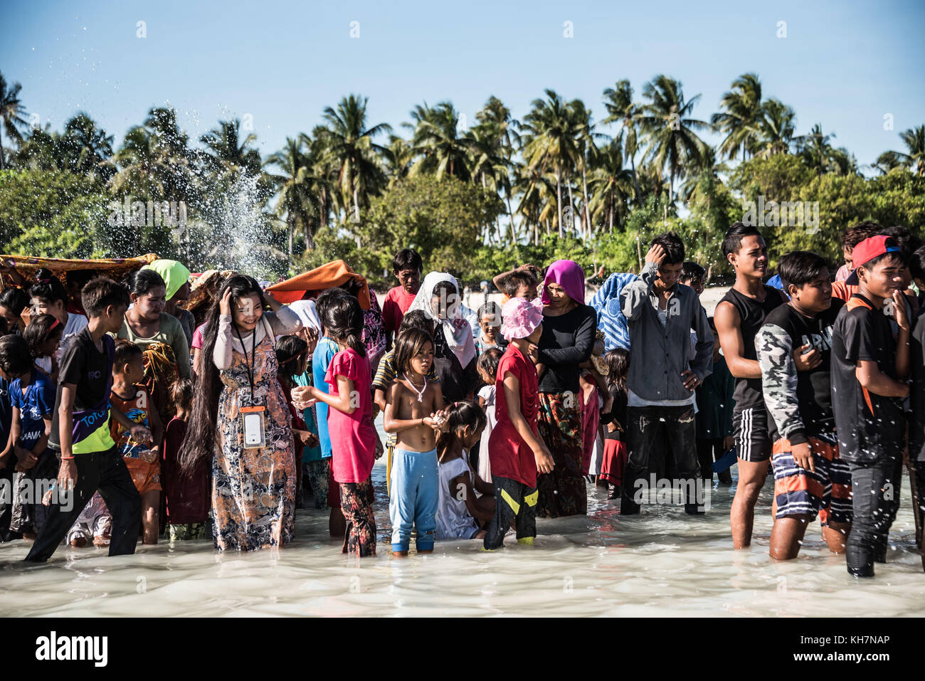 Bajau Rituals Sabah, Malaysian Borneo. 15th, November 2017. Members of the Bajau Laut ...