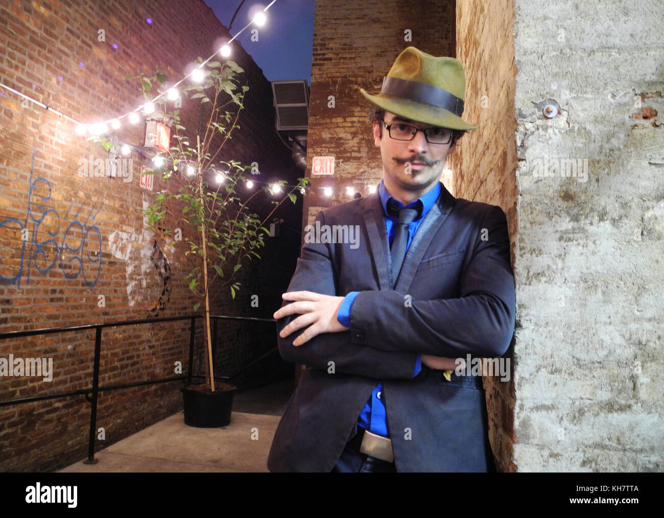 01st Nov 2017 Archive N D Austin Barkeeper And Founder Of The Threesome Tollbooth Can Be Seen In The Courtyard Of The Closed Down Restaurant Where 01st Nov 2017 Archive N D Austin Barkeeper And Founder Of The Threesome Tollbooth Can Be Seen In The Courtyard Of The Closed Down Restaurant Where