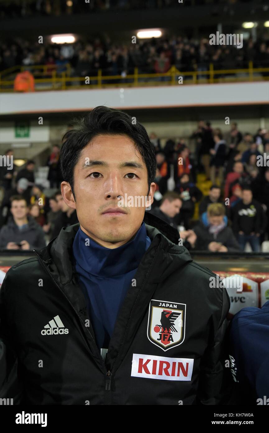 Bruges, Belgium. 14th Nov, 2017. êXâ™ó∫ëæ/Ryota Morioka (JPN) Football ...