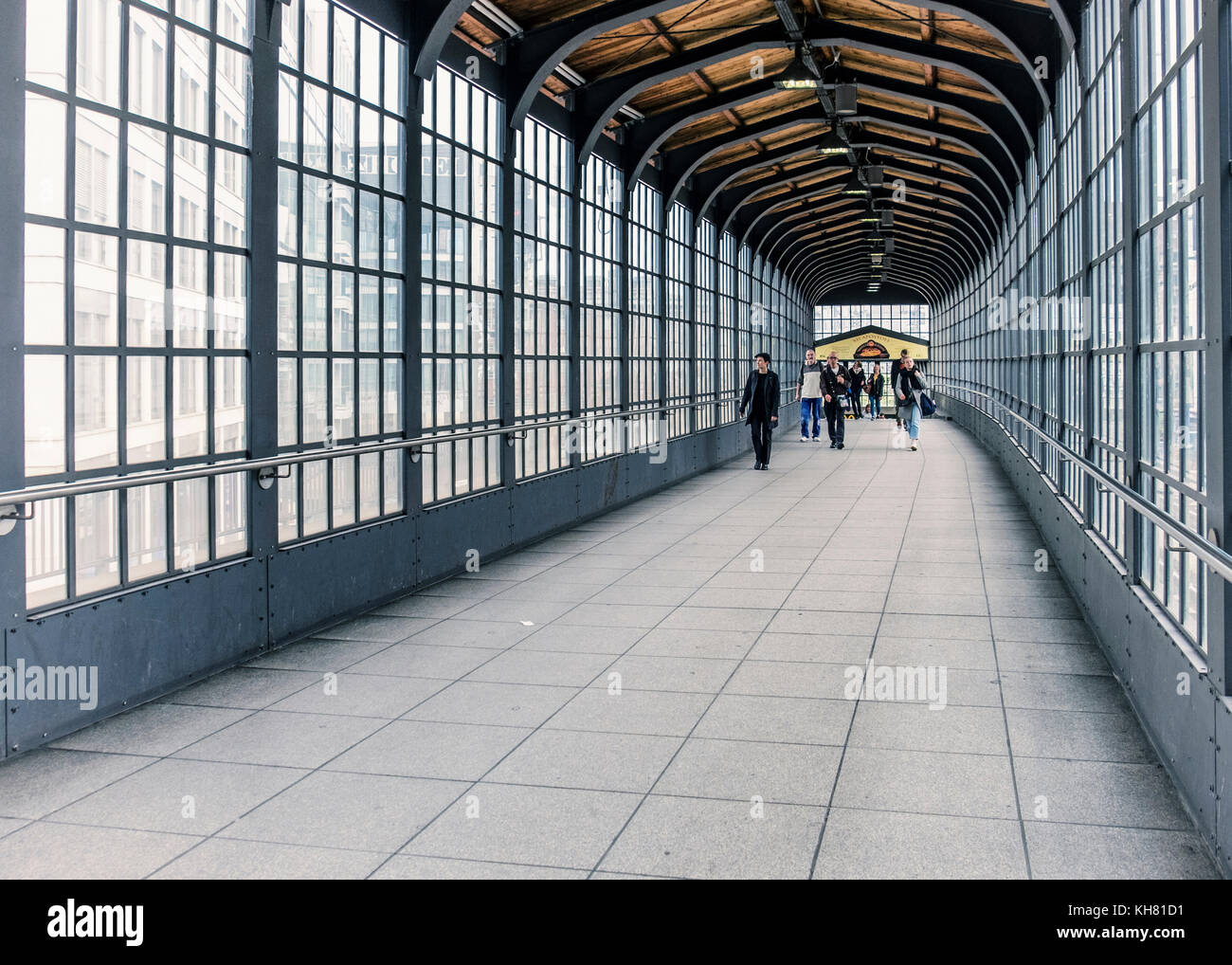 People Walking In Tunnel Ceiling Stock Photos People Walking In