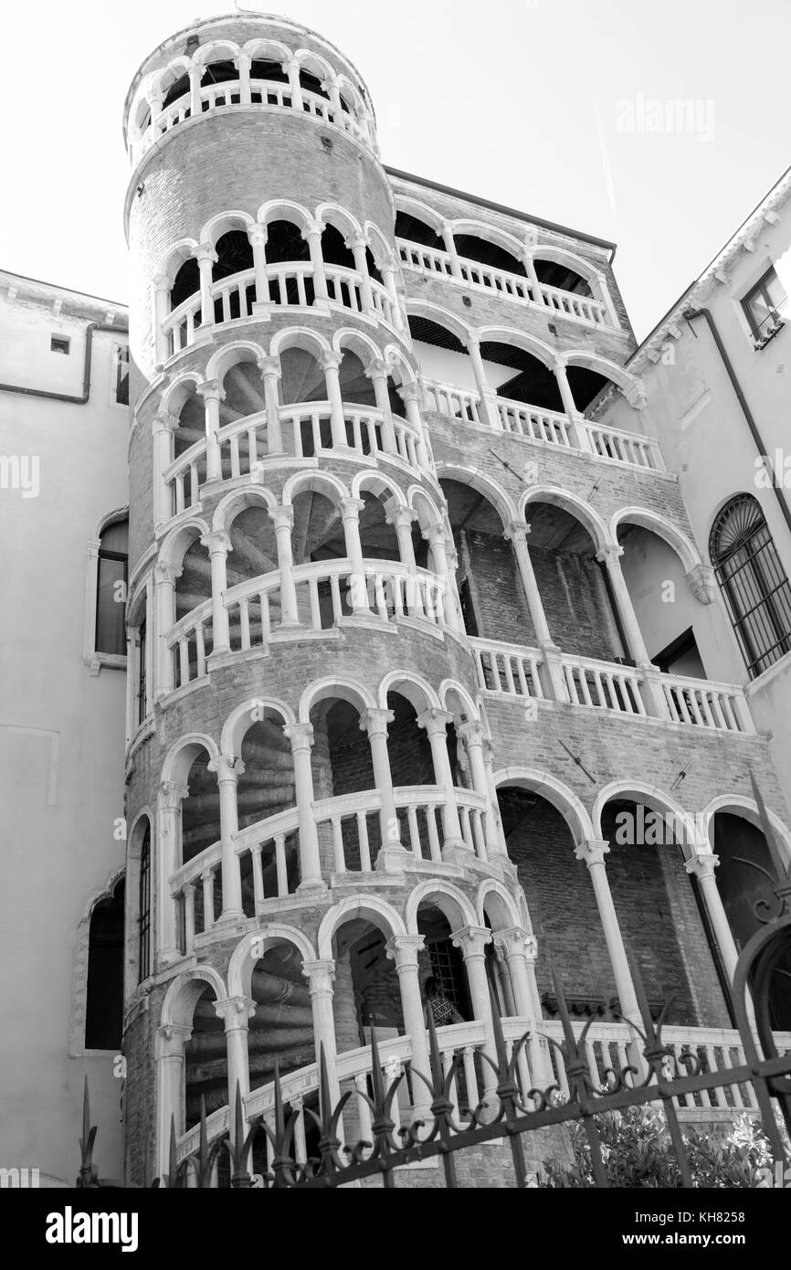 Venice, Italy: historical architecture and colorful facades with monuments, in summer days with blue sky Stock Photo