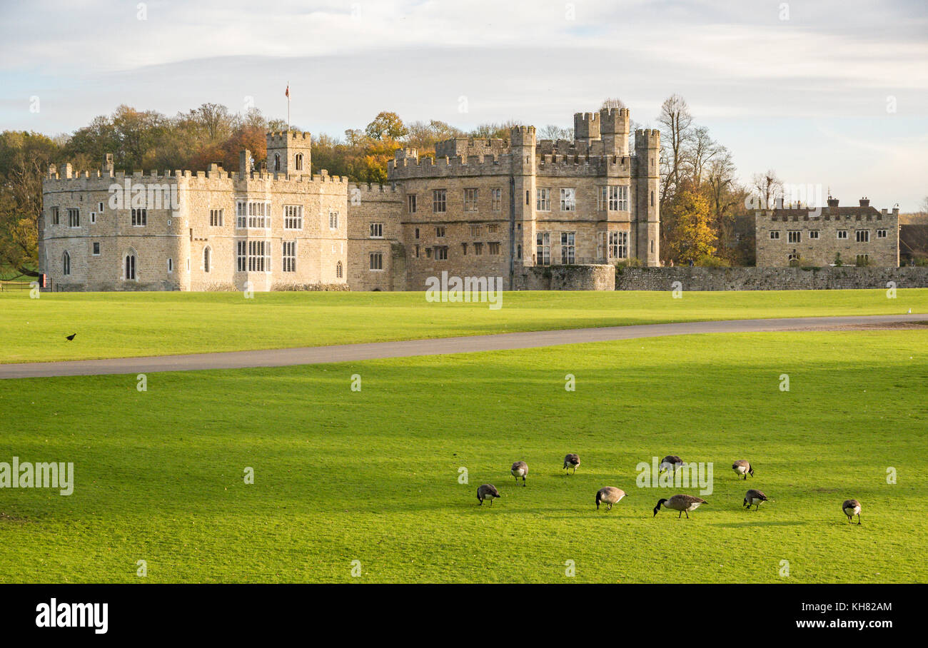 Leeds castle, Maidstone, Kent, UK Stock Photo