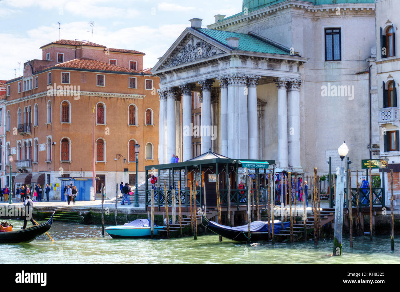 Italy,Veneto,Venice,Canal Grande,San Simeon church Stock Photo