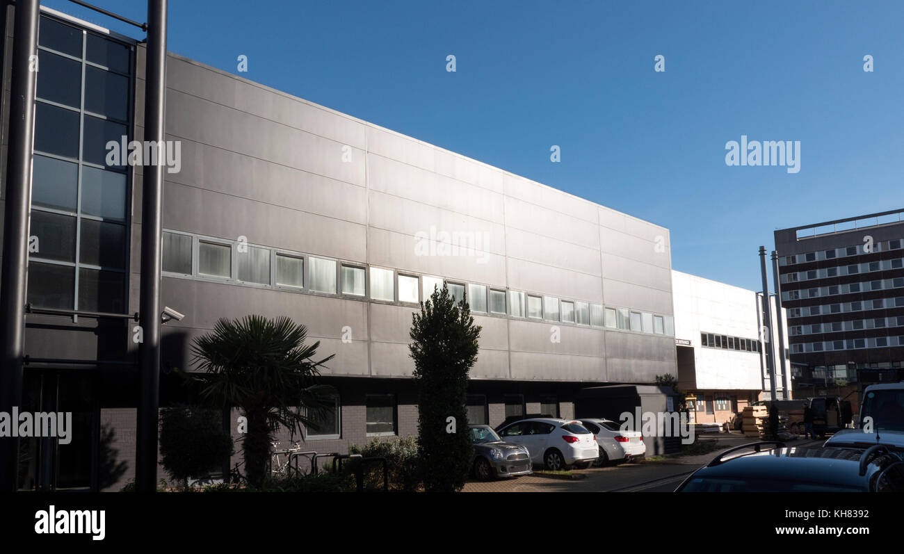 Modern warehouse buildings in London UK Stock Photo Alamy