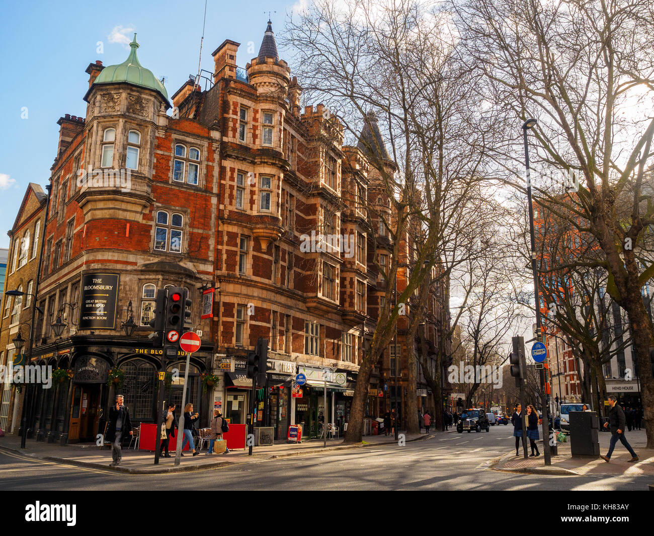 Bloomsbury Tavern in 236 Shaftesbury Ave London, England Stock Photo