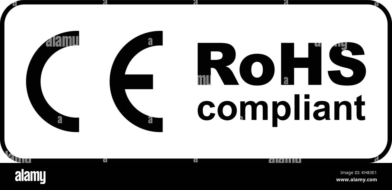 CE RoHS compliant sign, vector illustration Stock Vector Image  Art - Alamy