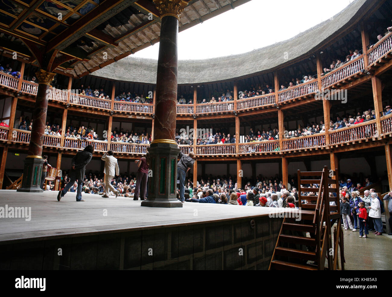 Shakespeare Globe Theatre in London Stock Photo