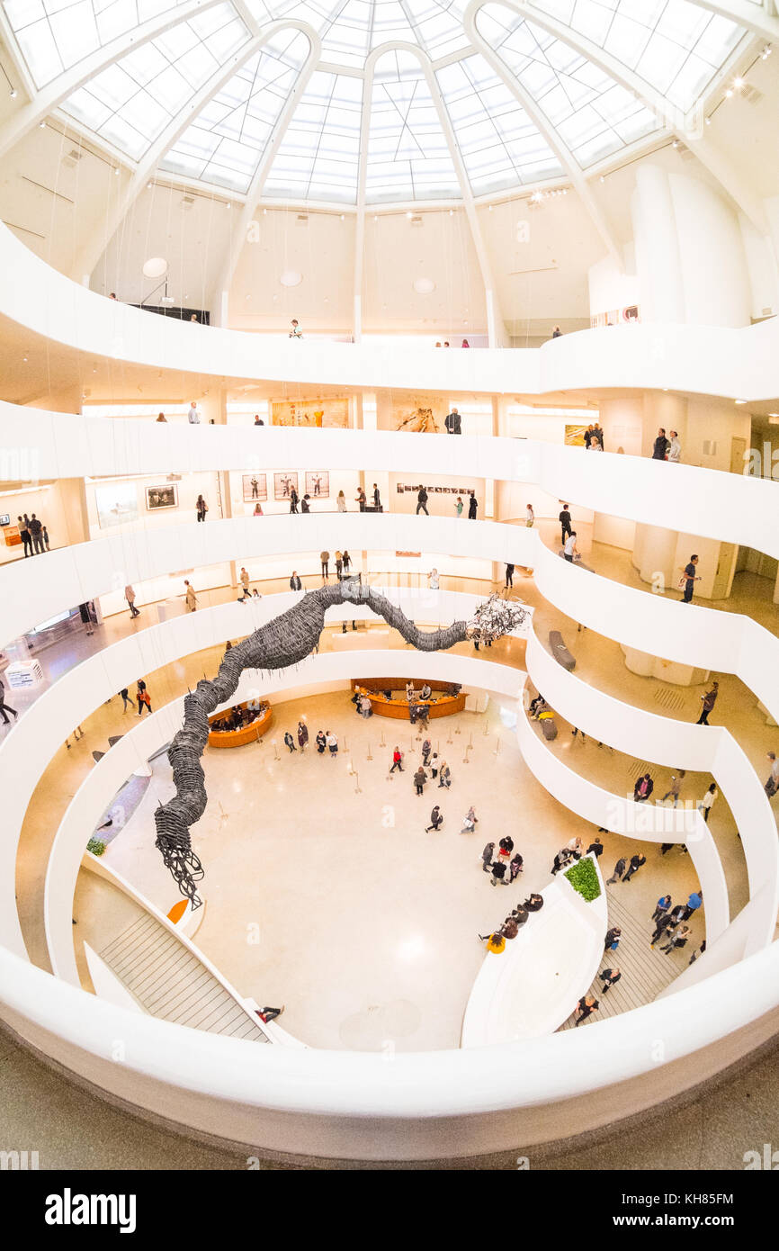 Solomon. R. Guggenheim Museum, 5th Avenue, Manhattan, New York City, NY, United States of America. U.S.A. Stock Photo