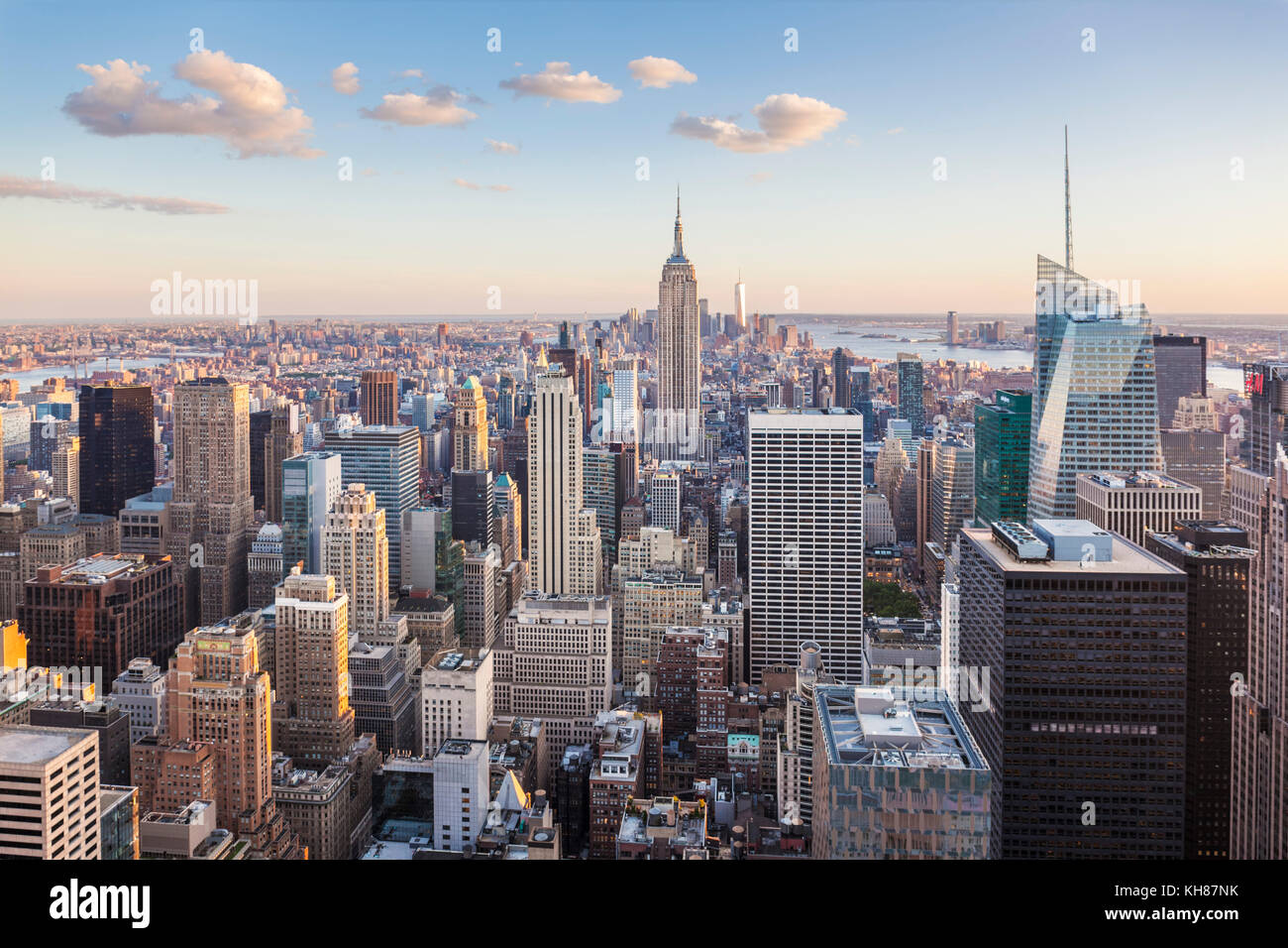 view of the Manhattan skyline, New York Skyline, Empire State Building, New York City, United States of America, North America new york usa new york Stock Photo