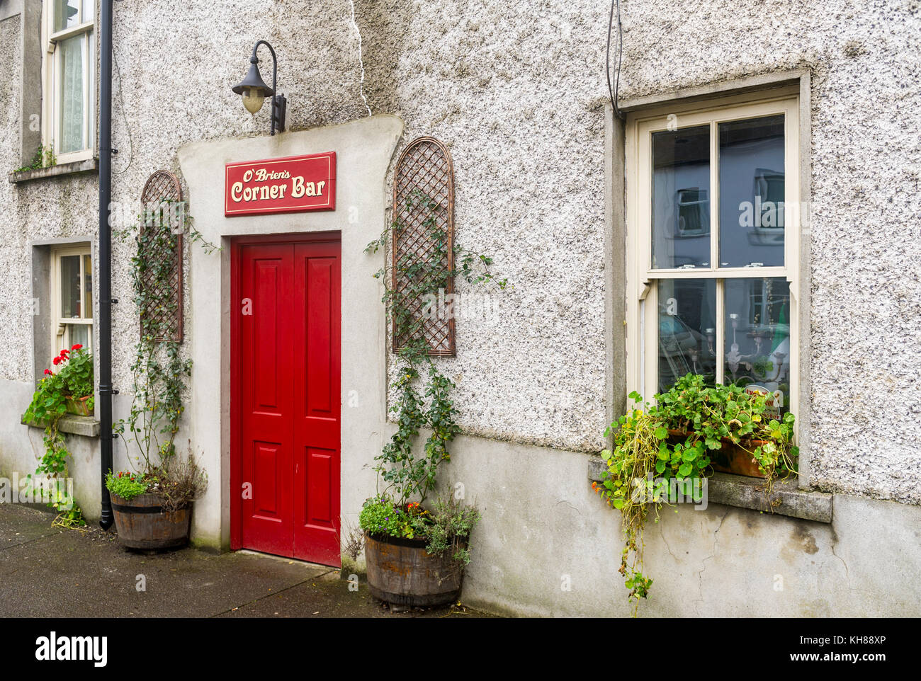 O'Briens old style corner bar in Skibbereen, West Cork Ireland. Stock Photo