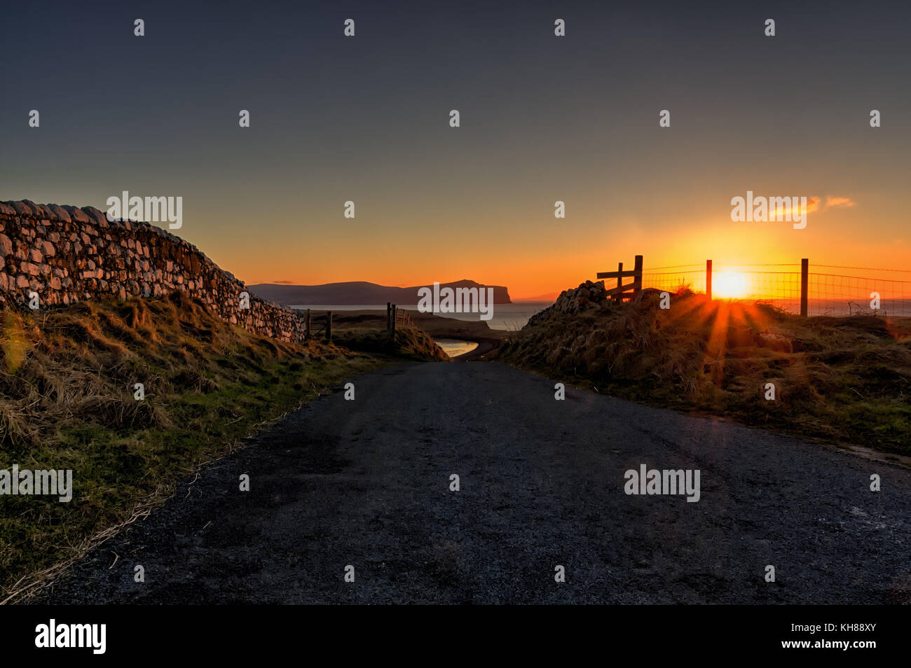 Sunset on The Isle of Skye Stock Photo - Alamy