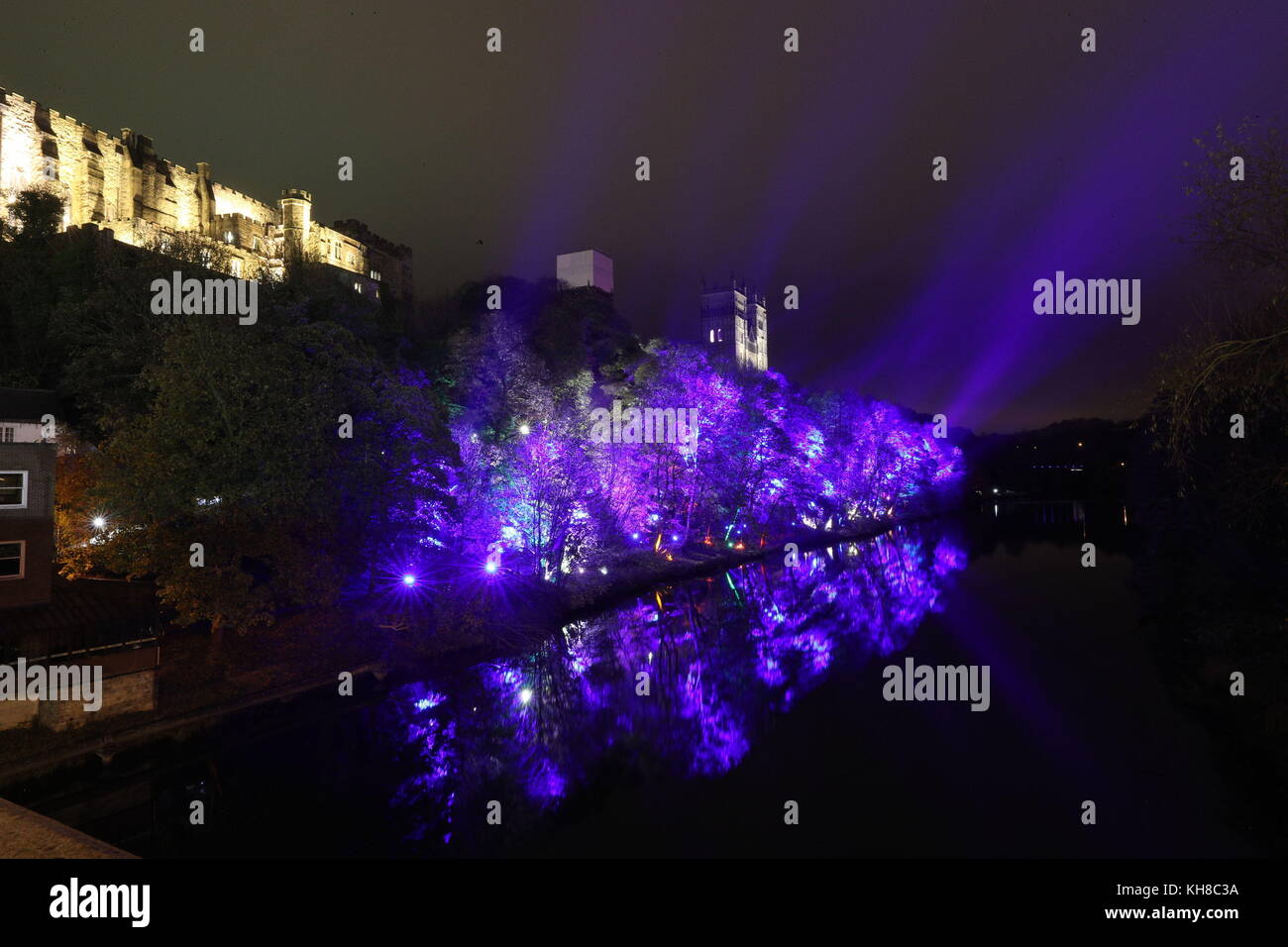 Aquarium' a former BT red telephone box, transformed into an illuminated  aquarium tank, as part of the Lumiere celebrations in Durham Stock Photo -  Alamy