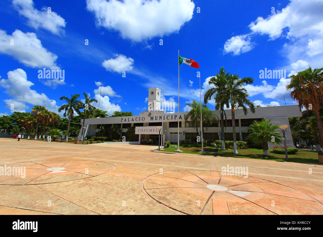 Mexico, Quintana Roo, Cozumel Island. San Miguel de Cozumel. Palacio  Municipal Stock Photo - Alamy