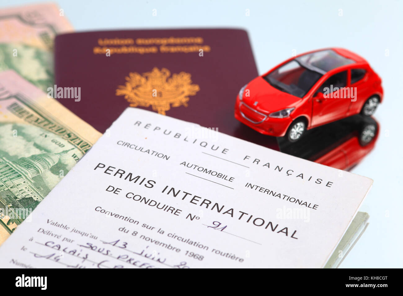 France, international french driving licence Stock Photo Alamy