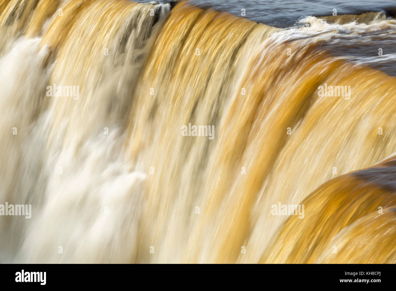 Spring high waters, Kakabeka Falls, Kakabeka Falls Provincial Park, Ontario, Canada. Stock Photo
