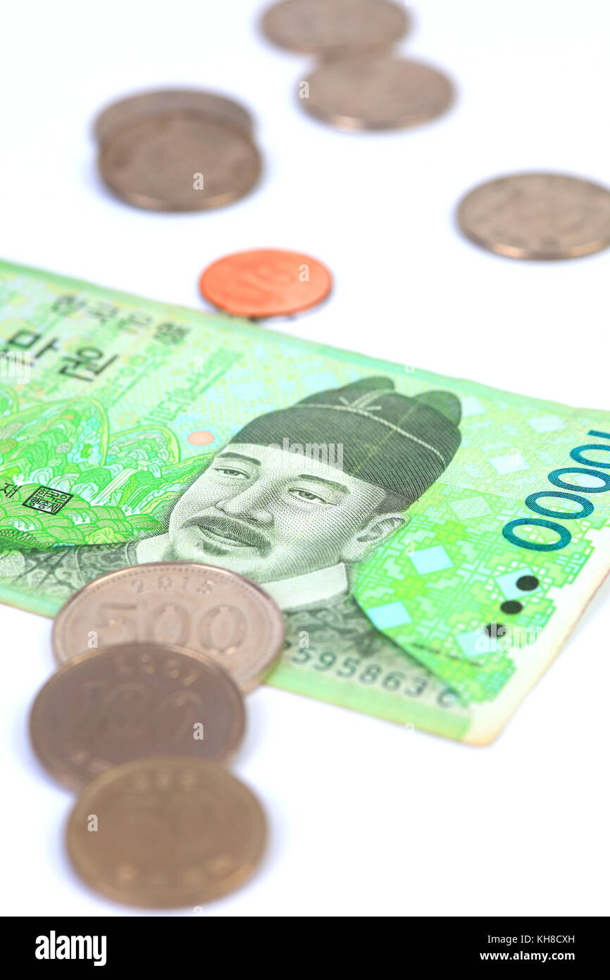 South korea money won hi-res stock photography and images - Alamy