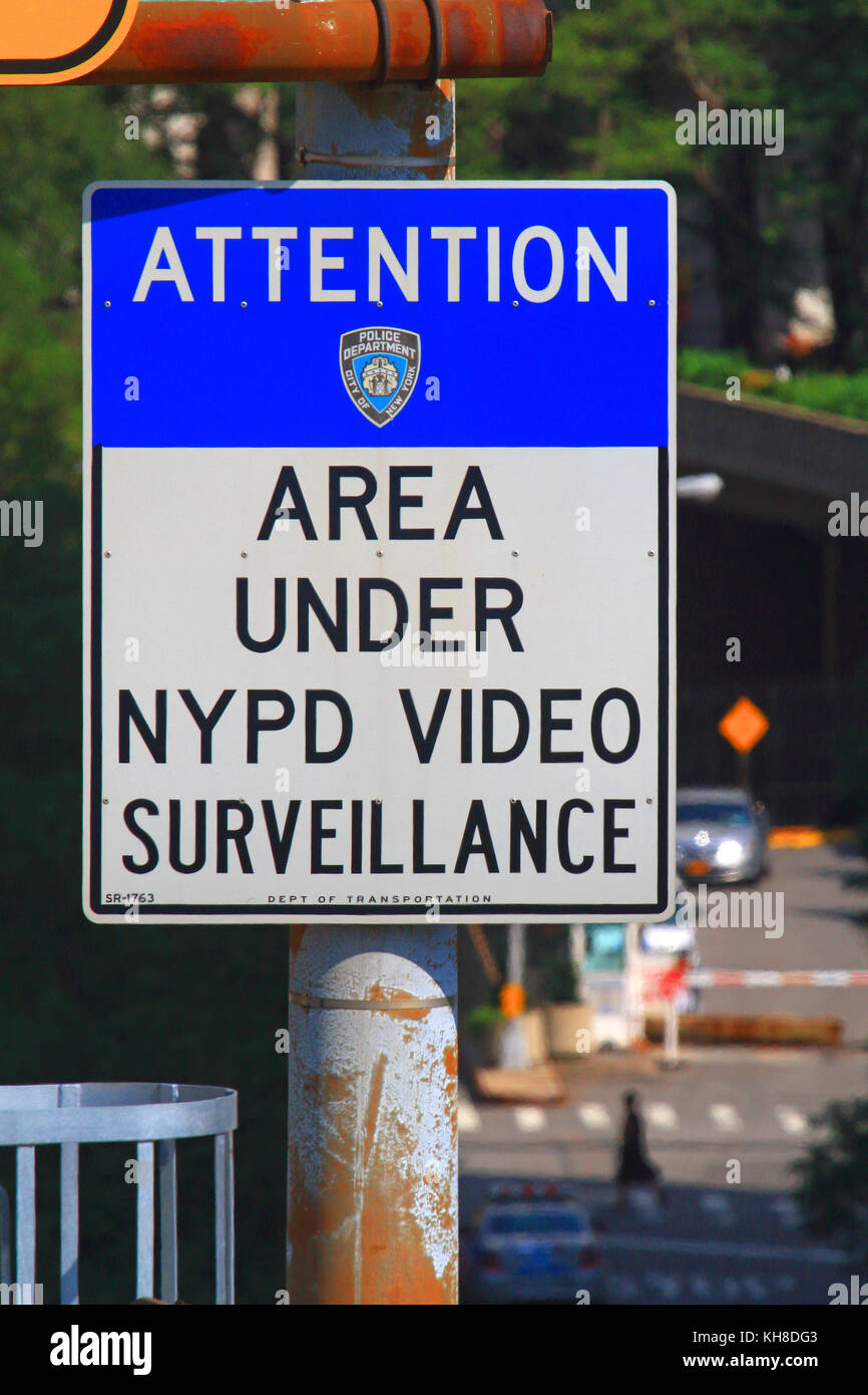 Usa, New York, Manhattan. Security video Stock Photo Alamy