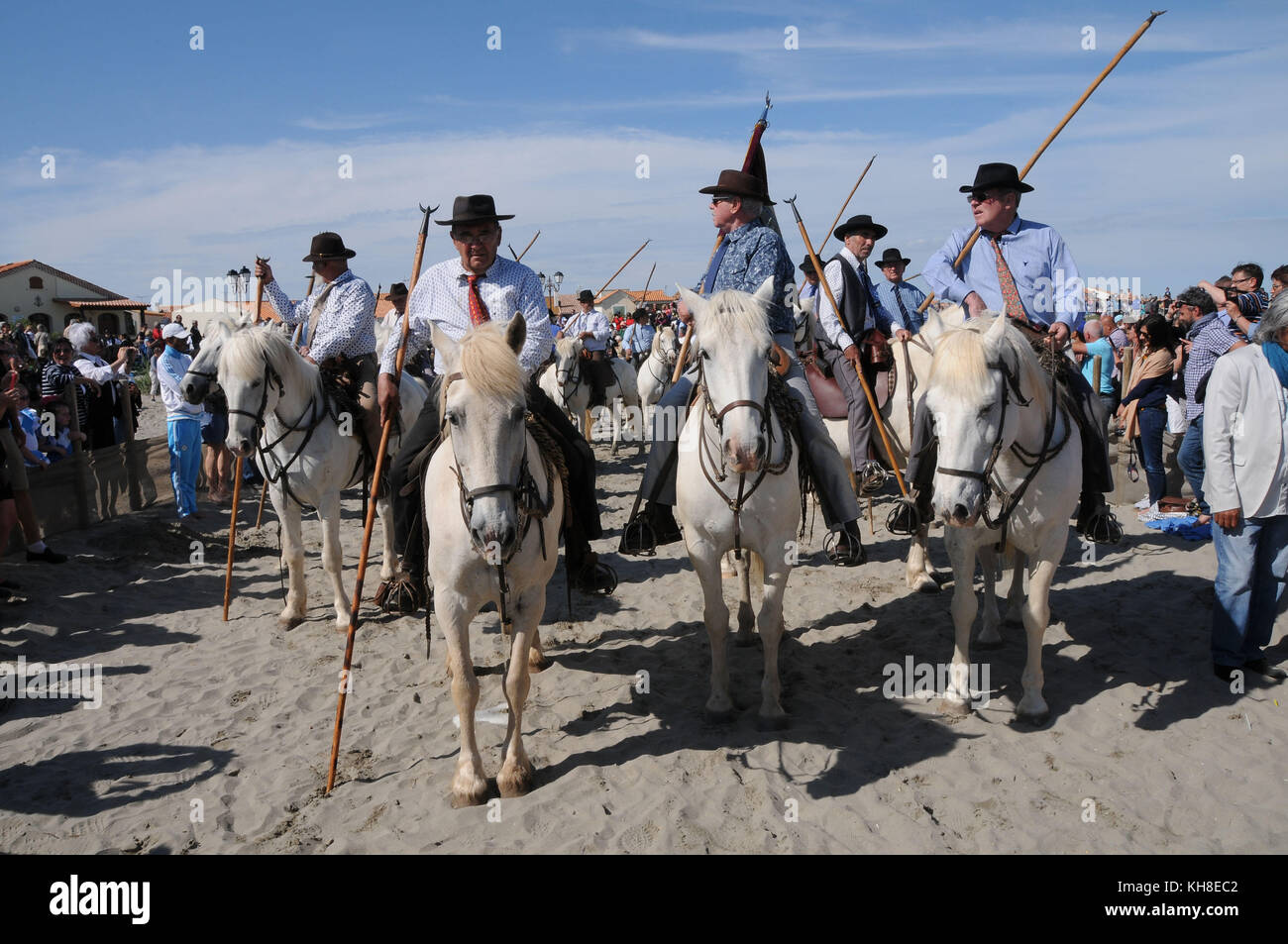 procession of gypsies, Saint Marie de la Mer, 2017, France Stock Photo