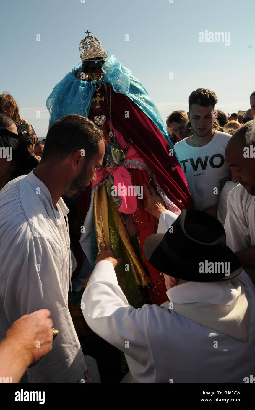 procession of gypsies, Saint Marie de la Mer, 2017, France Stock Photo ...