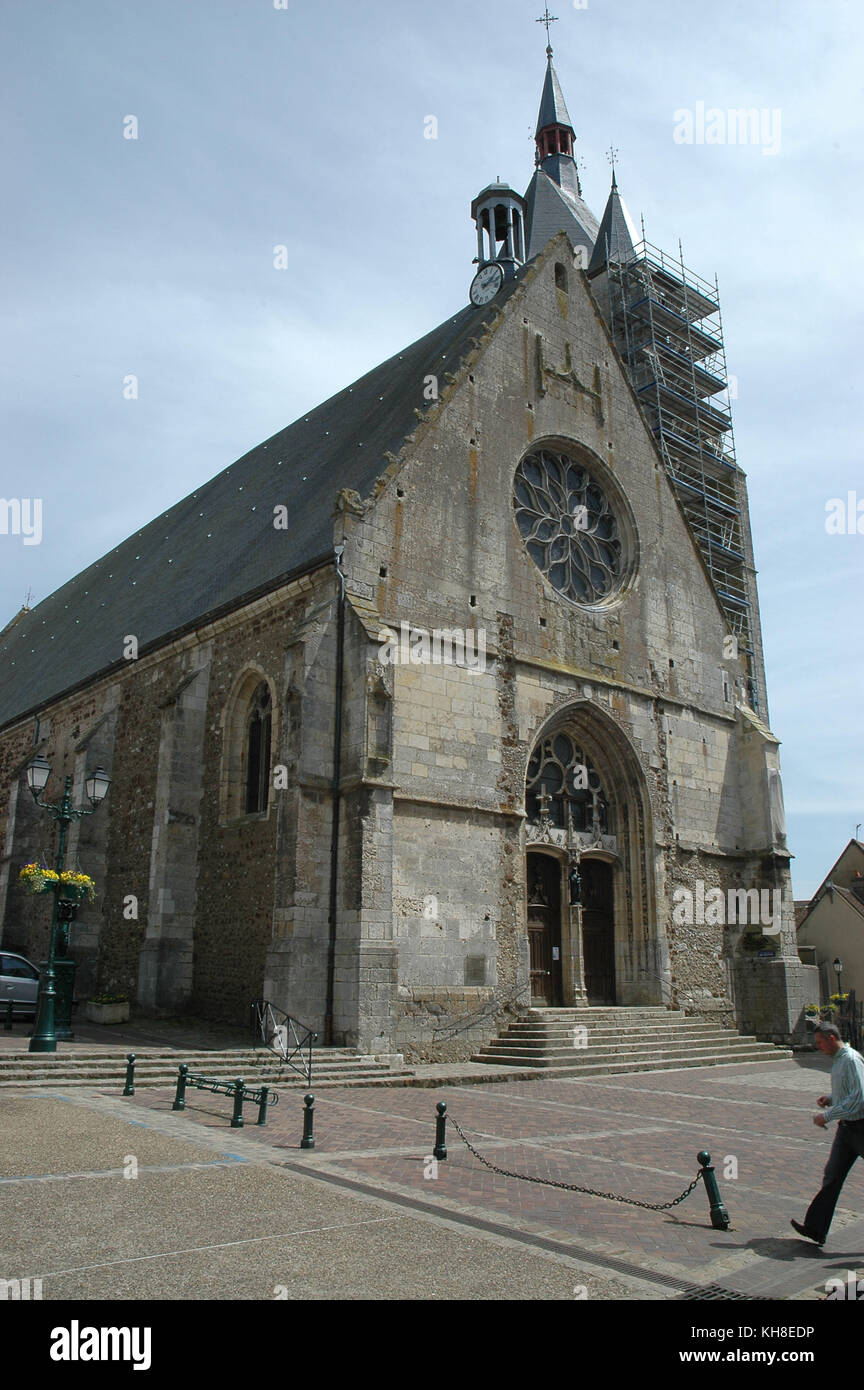 Church of Saint-Jacques, 2008, Saint-Hilaire en la recherche, Combray da recherche Proust Illiers, France Stock Photo