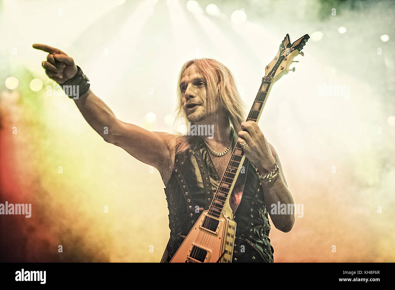 The English heavy metal band Judas Priest performs a live concert at Spektrum in Oslo. Here