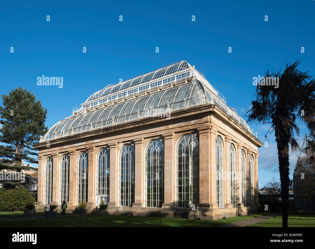 The Palm House at Royal Botanic Gardens in Edinburgh, Scotland, United Kingdom Stock Photo
