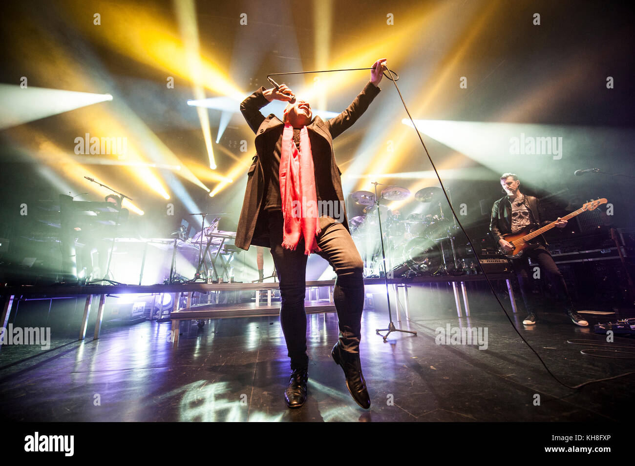 The Scottish rock band Simple Minds performs a live concert at Sentrum ...