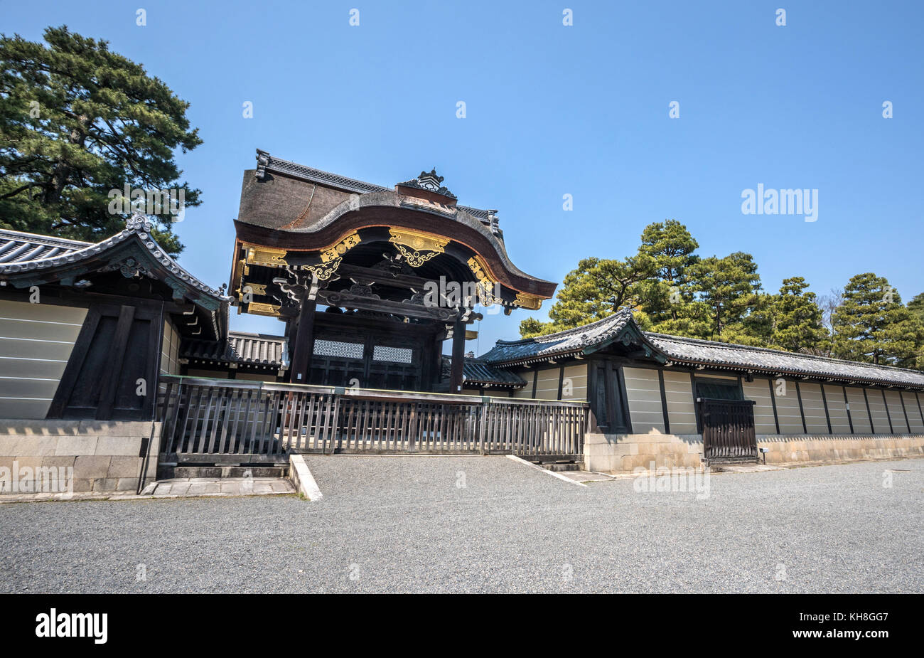Japan, Kyoto City, Imperial Palace, Kyoto Gosho *** Local Caption *** architecture, gate, Gosho, history, Imperial Palace, japan, Kyoto, Kyoto City, n Stock Photo