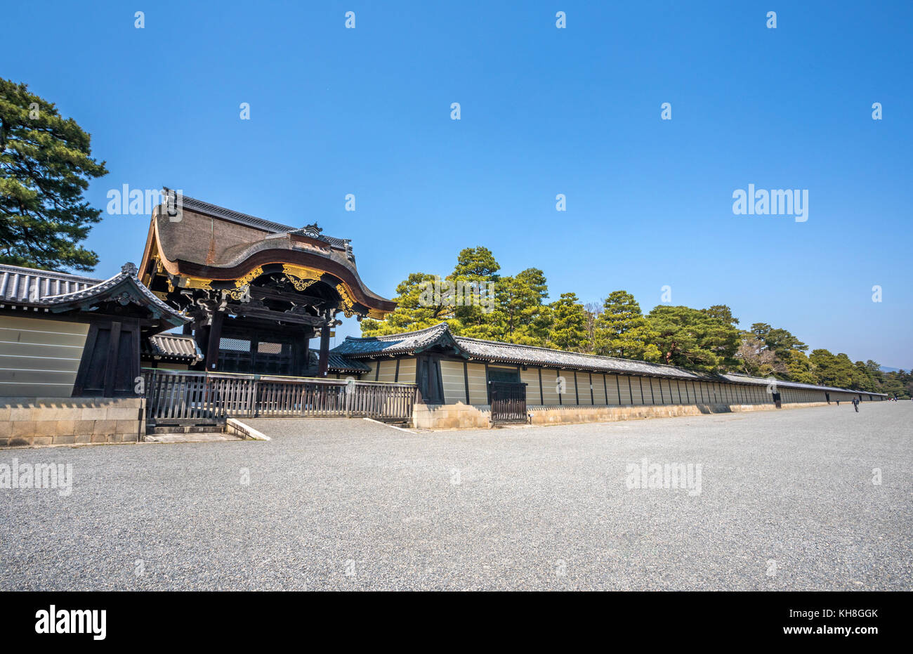 Japan, Kyoto City, Imperial Palace, Kyoto Gosho *** Local Caption *** architecture, gate, Gosho, history, Imperial Palace, japan, Kyoto, Kyoto City, l Stock Photo