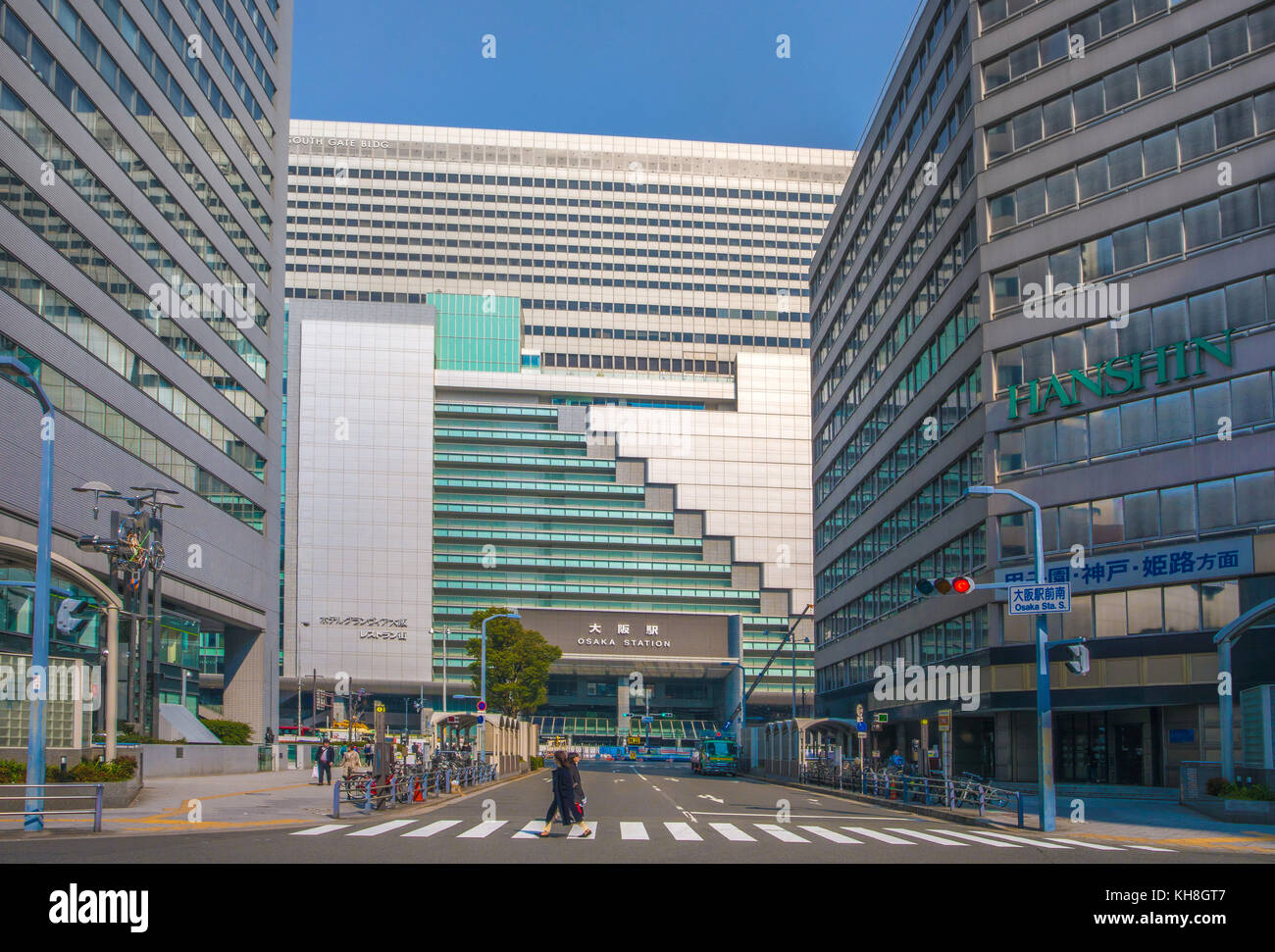 Japan,Kansai, Osaka City, Shinsaibashi Shopping Street *** Local Caption *** architecture, colorful, comercials, Dotombori, famous, japan, Kansai, Nam Stock Photo