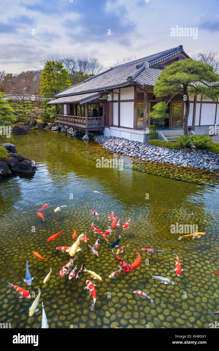 Japan, Himeji City,Kouko En Garden, Himeji Castle Garden *** Local