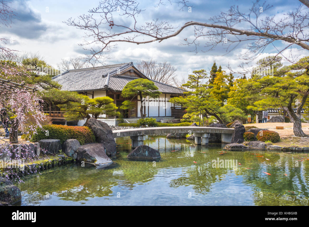 Japan, Himeji City,Kouko En Garden, Himeji Castle Garden *** Local