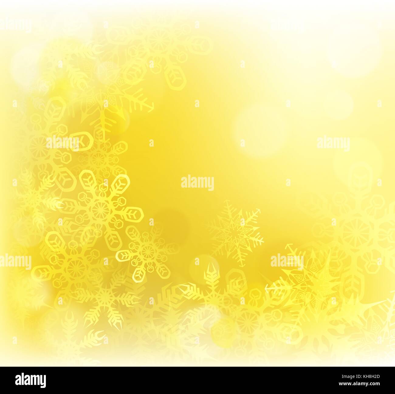Gold Christmas Snowflakes Background Stock Vector Image & Art - Alamy