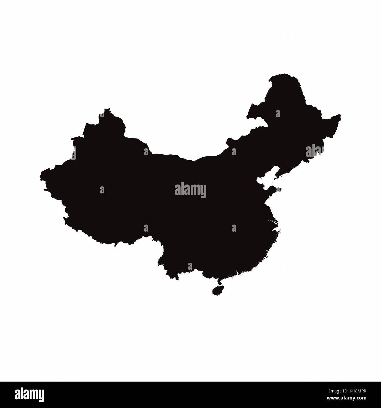 China Vector Country Map Stock Vector Image Art Alamy China Vector Country Map Stock Vector Image Art Alamy