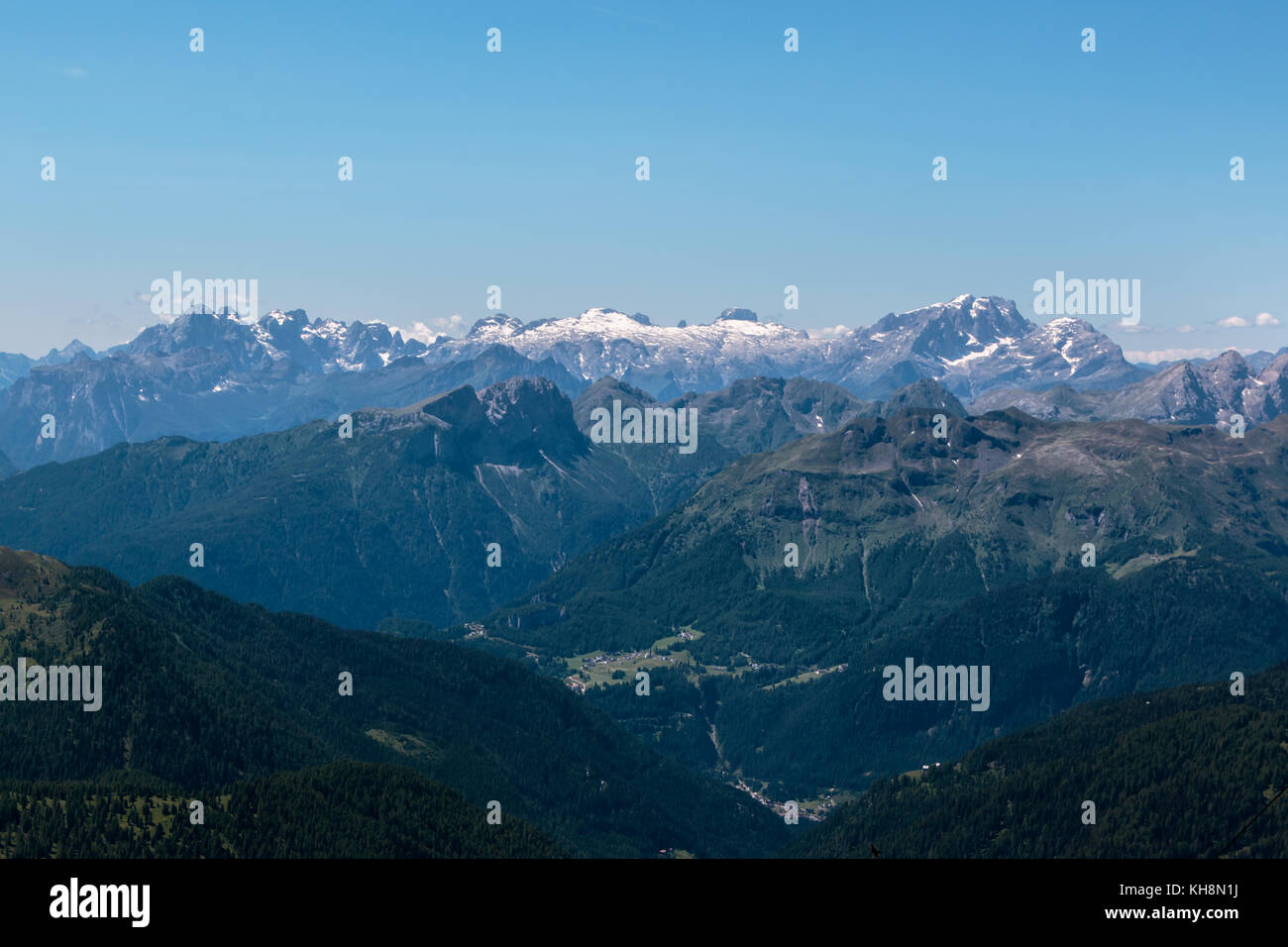 Panoramic View of Italian Dolomites Alps in Summer Time Stock Photo - Alamy