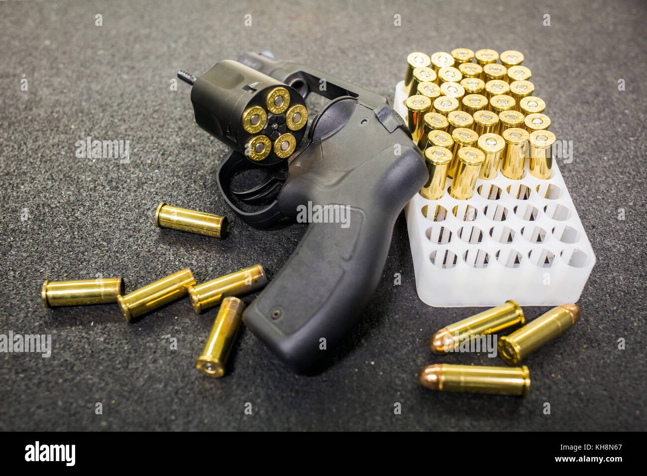 Firearms and ammo bullets gun Stock Photo Alamy