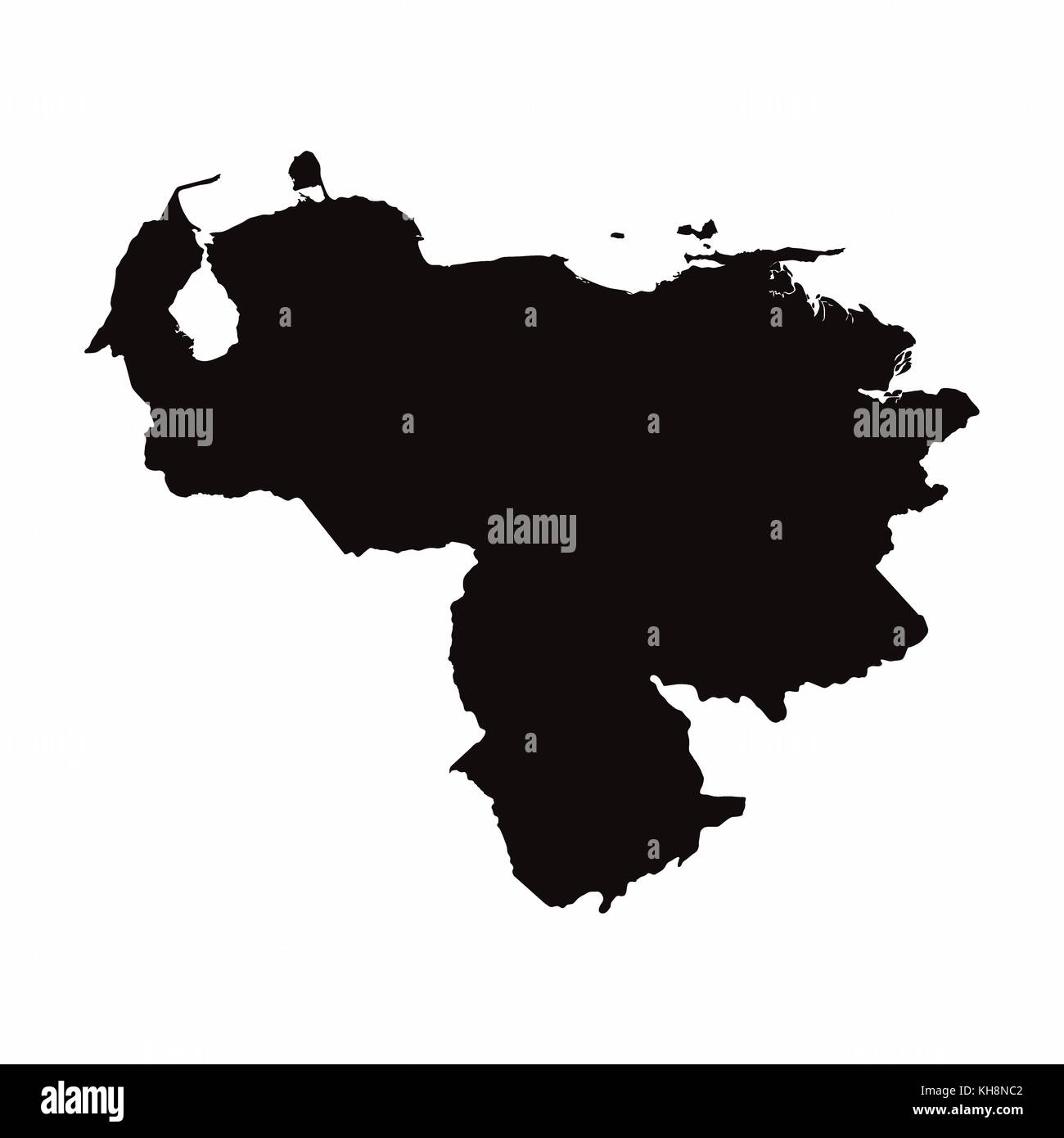 Venezuela vector country map Stock Vector