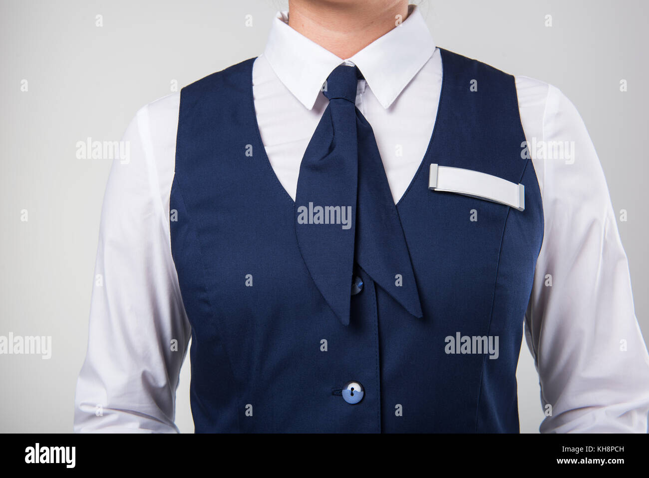 Service woman uniform Stock Photo