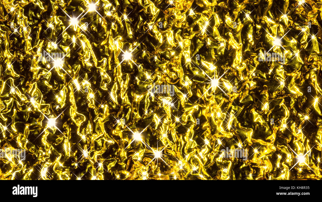 Shiny gold abstract background with light rays. Vivid gleamy texture ...