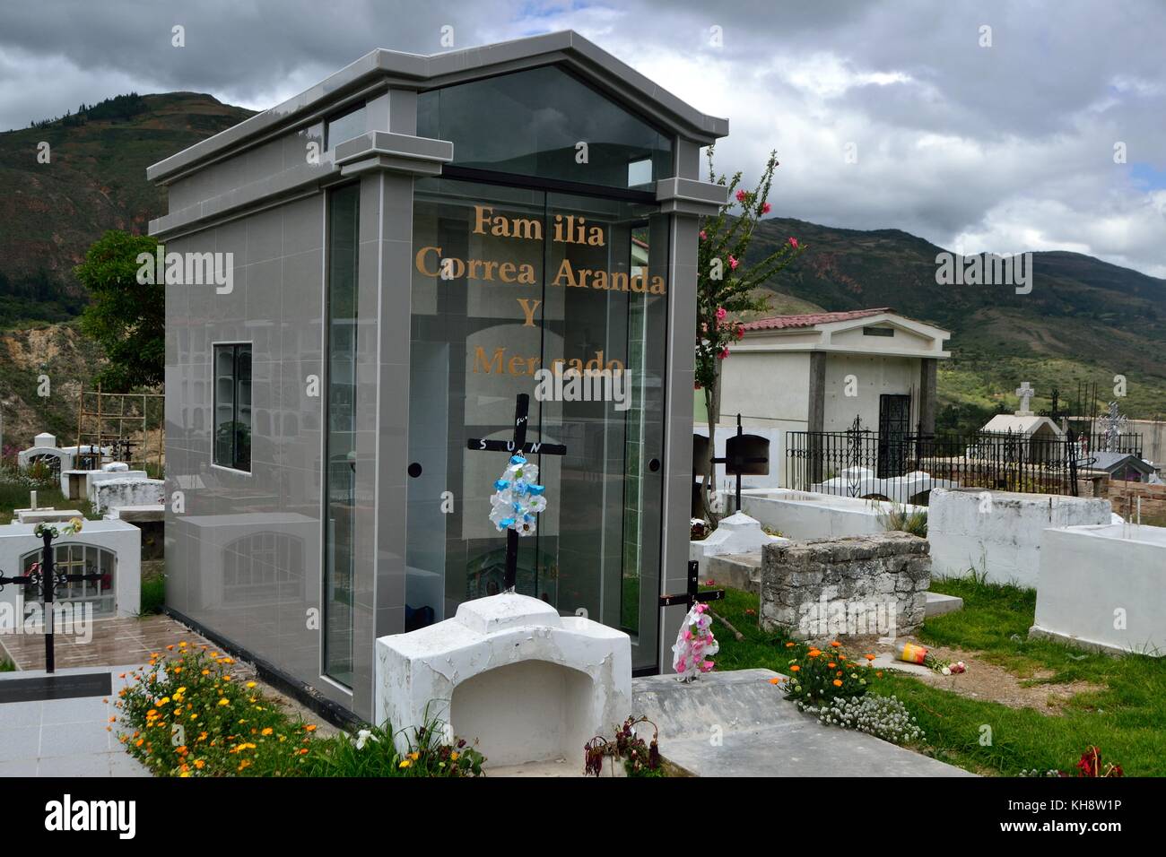 Cemetery in JESUS. Department of Cajamarca .PERU                              Stock Photo