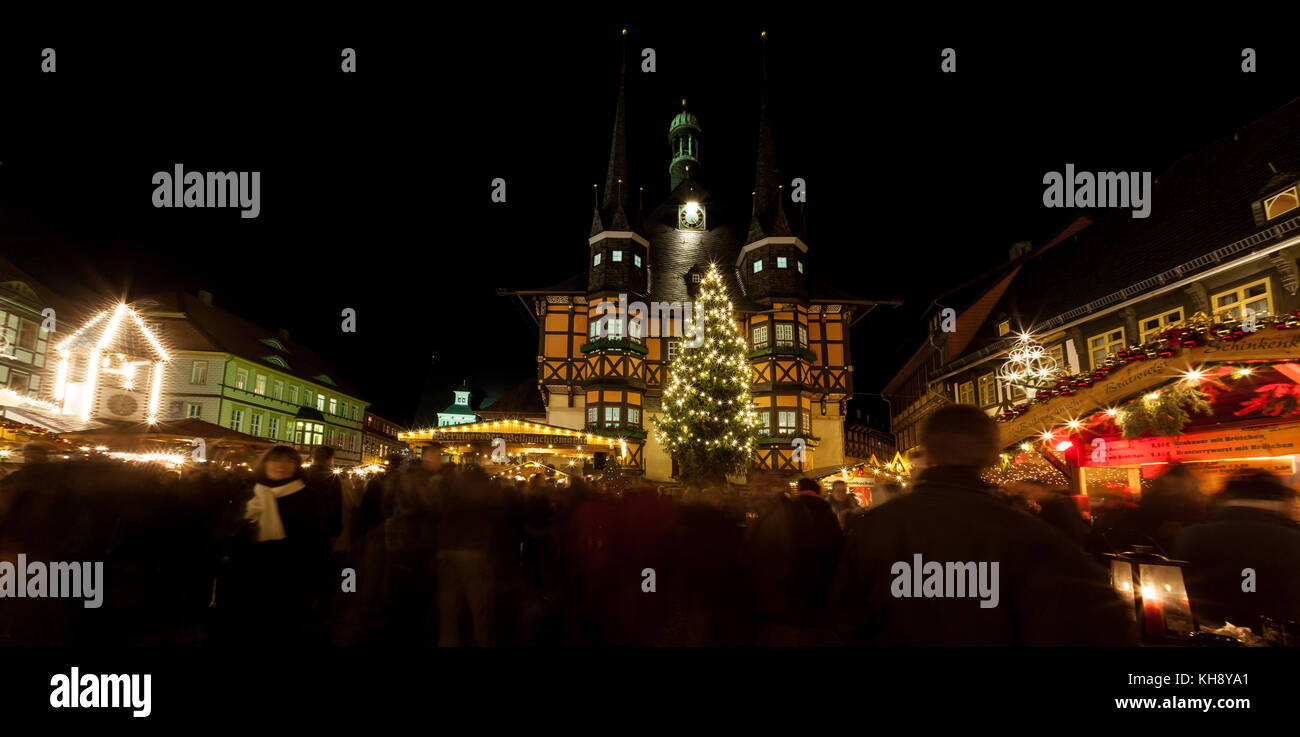 Wernigerode Weihnachtsmarkt Stock Photo